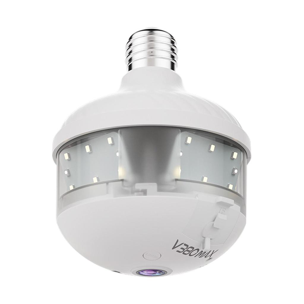 V380 E27 Wireless WiFi Panoramic Fisheye Bulb Camera