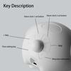 Dual Alarm Setting Alarm Clock Cute Expression Adjustable Brightness Night Light Temperature Detection Voice-Activated