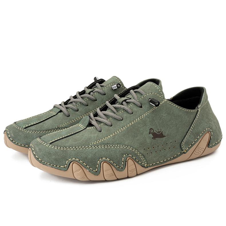 Fashion Men's Luxury Sneakers Leather Flat Bottom Walking Comfort Leather Loafers Designer High Quality Casual Sneakers for Men