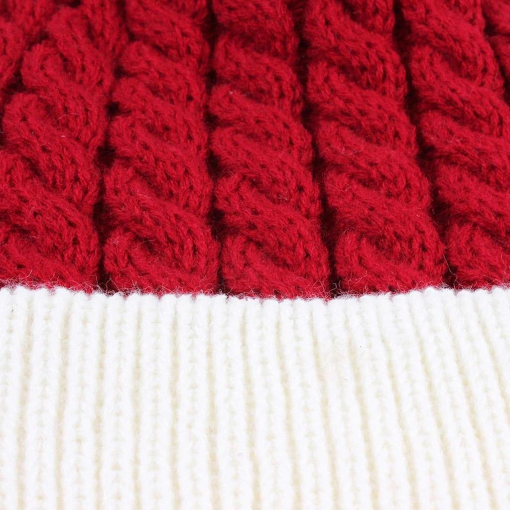 Weihnachtsmütze für Kinder, Weihnachtsmannmütze aus weichem Stoff, festliche Weihnachtsdekoration für Partys, Geschenke, Größe 17 cm x 18 cm