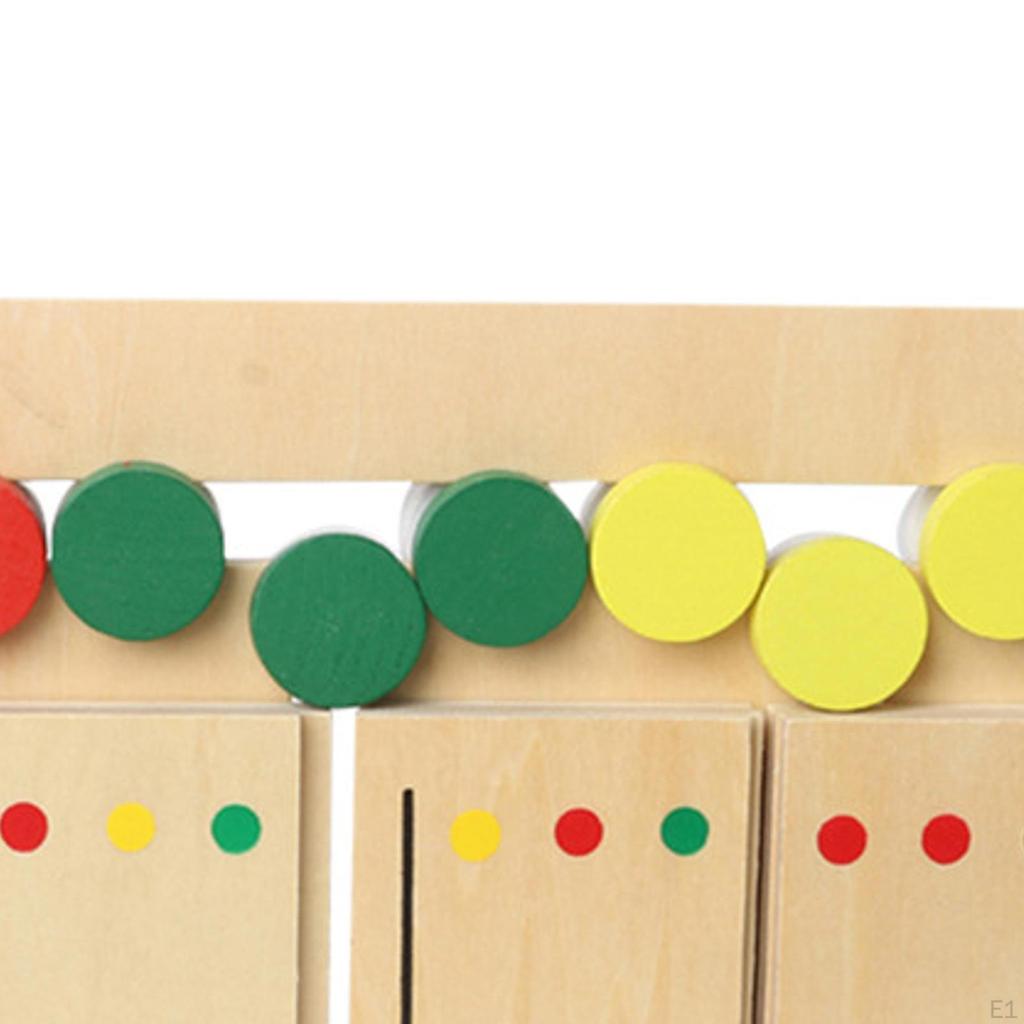 Slide Puzzle Color Matching Kids Learning Toys Sorting Busy Board Brain Teasers Game Early