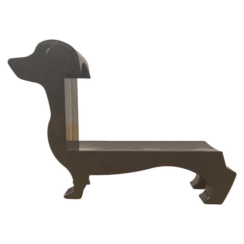 Minimalist Sausage Dog Wine Rack Ornament - Desktop Display, Red Wine Holder