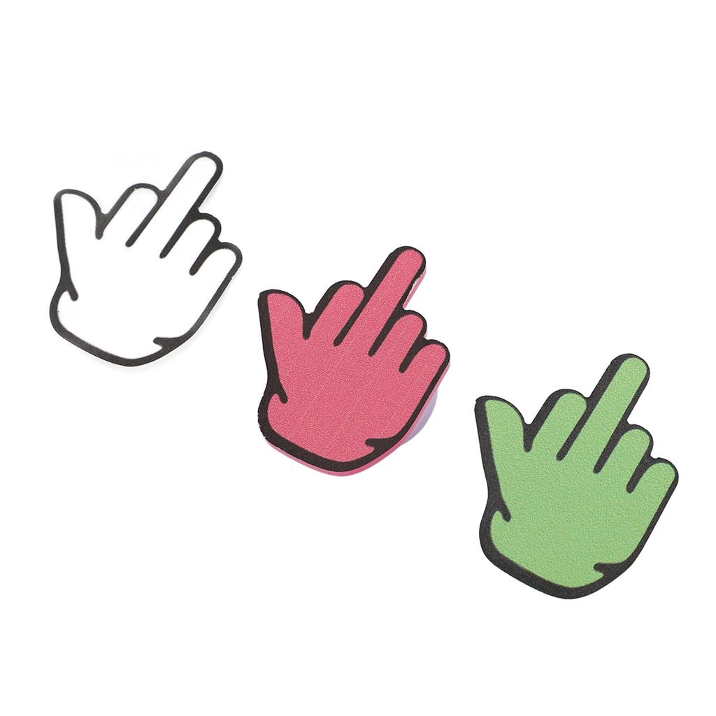 6PCS Suction Cup Middle Finger Sticker Funny Powerful Suction Multipurpose Wear Resistant for Phone 