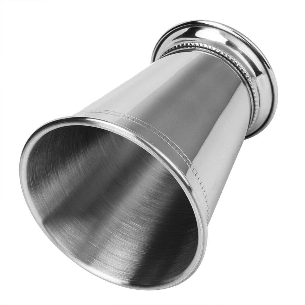 2pcs Stainless Steel Stainless Steel Cocktail Mug Silver Mojito Cup Mint Julep Cup  Party