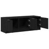 TV Stand in Black Oak Look 102 x 35 x 36.5 cm