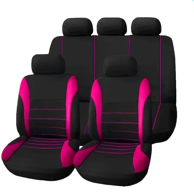 Universal Car and Minivan Seat Cover with Exclusive Waistline Design Fabric Cushion