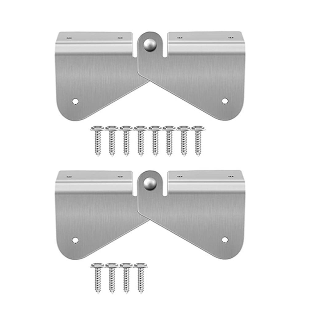 2/4Pcs Gutter Extension Hinge Stainless Steel Downspout Extension Flipup Hinge