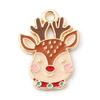 10 PCs Cartoon Christmas Charms Enamel Snowman Santa Claus Gold Color Metal Pendants For DIY Making Necklace Jewelry Findings