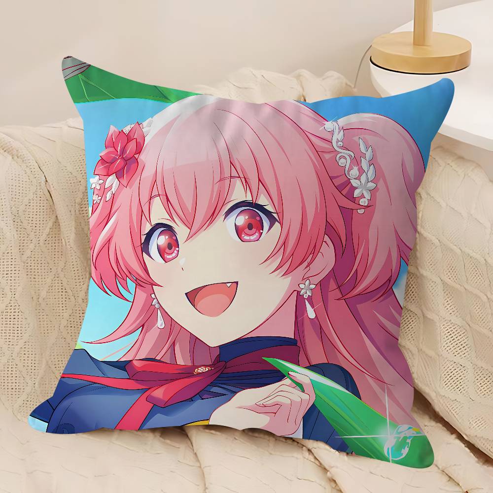 A-Airi Momoi Cartoon Pillow Gifts Home Office Furnishings Bedroom Sofa Car Cushion Cover Case 45x45cm