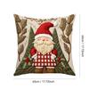 New 45×45cm Christmas Throw Pillow Cover Linen Santa Claus Pillowcase Removable Soft Pillow Cover Home Decoration