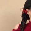 High-Class Rhinestone Bow Tassel Duckbill Hair Clip - Versatile, Fashionable Accessory for Women