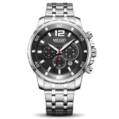 Multifunctional Watch, Business Sports Men S Watch Waterproof Chronograph Quartz Watch 2068