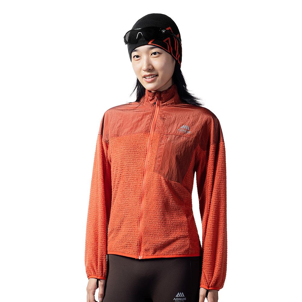 Aonijie Lightweight Fleece Zip-Up Orange Uj41