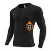 Mens Quick-Dry Compression Long Sleeve Cycling Jersey Breathable Athletic Base Layer Running Gym Basketball Training