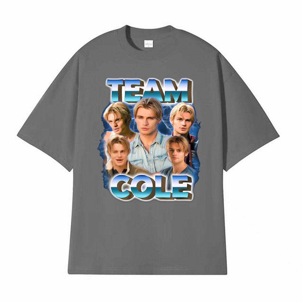 Team Cole Walter Magliette Grafiche Vintage Unisex Donna Moda 100% Cotone Maglietta Manica Corta Oversize Ampia Magliette Streetwear