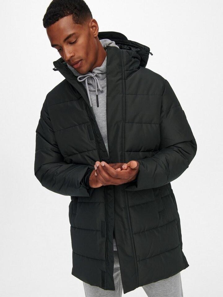 Winter Jacket Only & Sons Onscarl Life Long Quilted Coat Otw Noos (22020156) Black