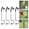 4Pieces Multifunction Hanging Basket Hook Hanger Tent Rod Post Strong Hanger
