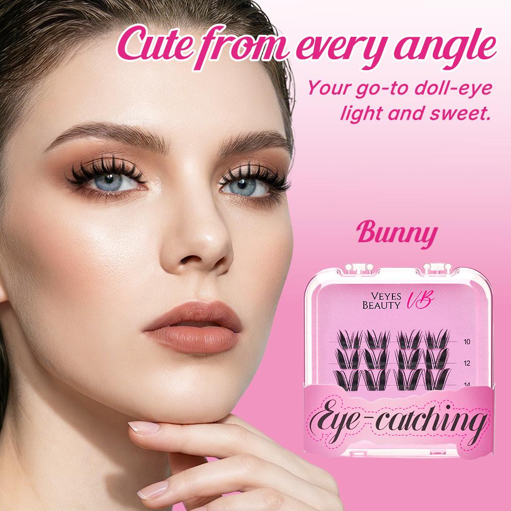 veyesbeauty Mini Pacote de Cílios em Aglomerado - Coelho/ Flutter/ Coroa