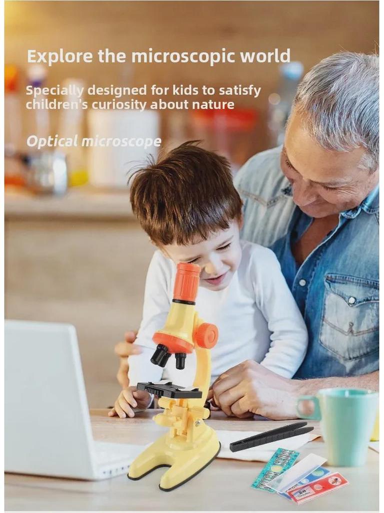 Barnens vetenskapsmikroskopset för grundskoleelever