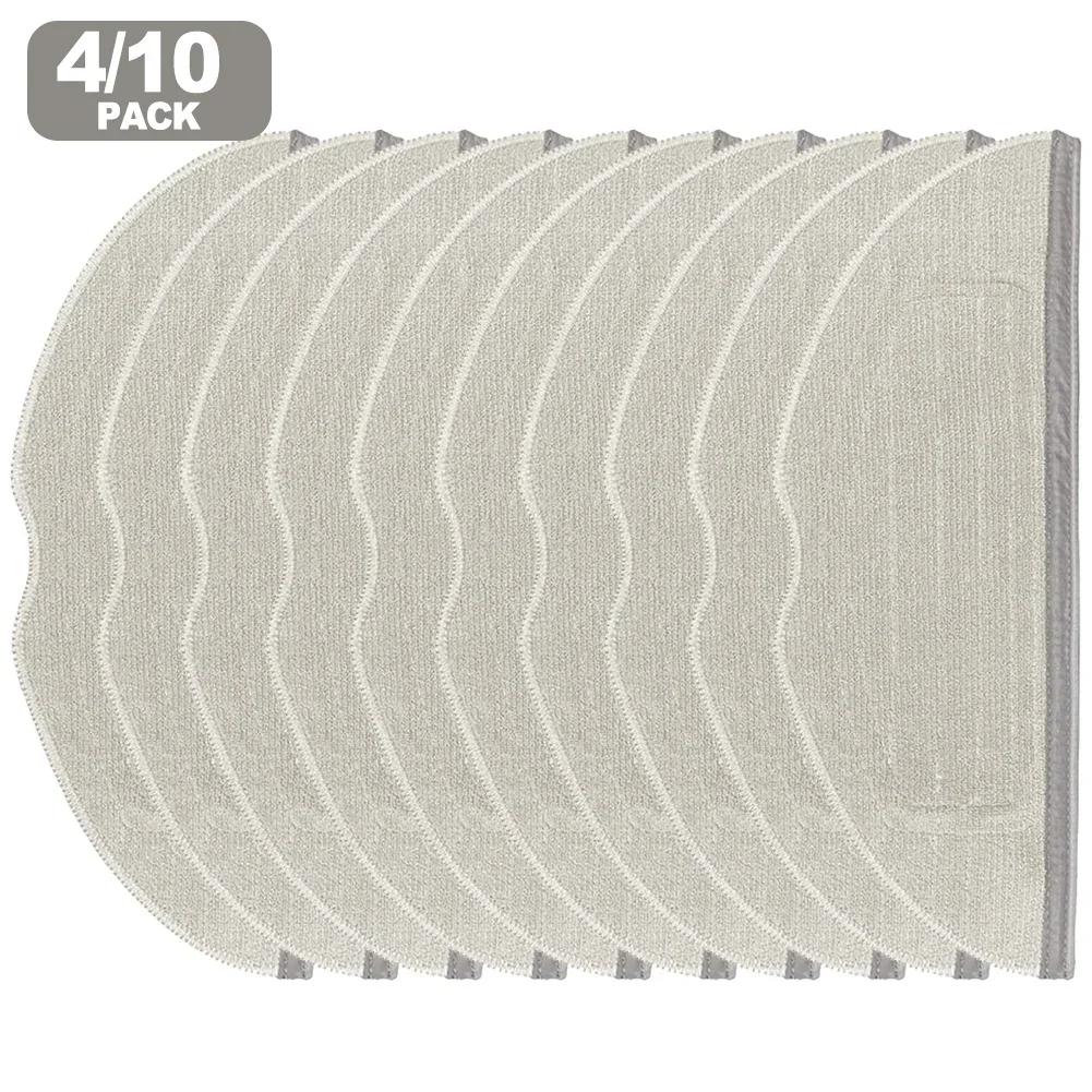 Replacement Mop Cloth and Wiper Blade Set for Dreame D20 D20 Pro Plus Robot Vacuum Cleaner Designed for Easy Maintenance