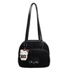Retro Leopard Print Backpack Pu Cartoon Cute Casual Bag For Women And Men