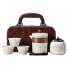 Ceramic Travel Tea Set with Tea Caddy