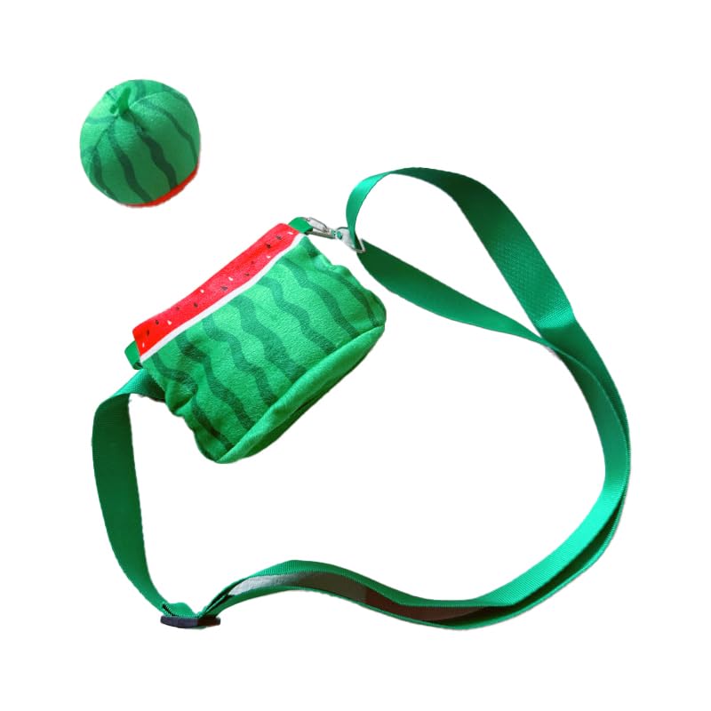

bag for stuffed animals Green Stuffed life [Stuffed bag] [Stuffed clothes] Watermelon-shaped [For 10-20cm] g.triger Oshi-sui [Item] зелений