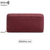 New Woven Pattern Women's Wallet Retro Large-capacity Clutch Bag Multi-compartment Passbook Long Wallet
