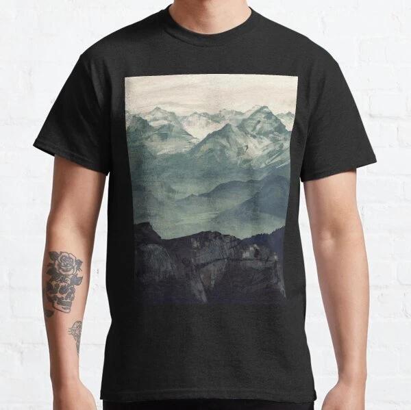 Mountain Fog Vintage Gift Retro Classic T-Shirt S-3XL