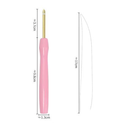 Embroidery Stitching Punch Needle Poking Cross Stitch Tools Knitting Needle Wool Felt Craft Poking Tools DIY Sewing Accessories