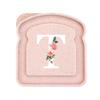 Initials Marked Toast Box Alphabet A-Z Reusable Sandwich Container Box Food Container Sealable Container Small Container