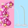 150cm/250cm DIY Balloon Arch Stand with Base&Air Pump Reusable Balloon Column Kit Freely Bendable Styling