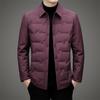 2025 Herren Slim-Fit Winter-Daunenjacke aus weißer Entendaune - Polyester Business Casual Oberbekleidung