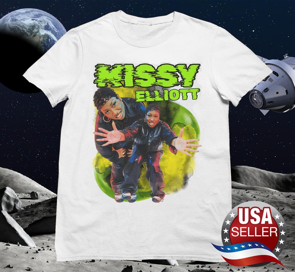 

HOT NEW Missy Elliott T-shirt short sleeve All sizes WHITE S-5Xl Unisex T-Shirt XXL
