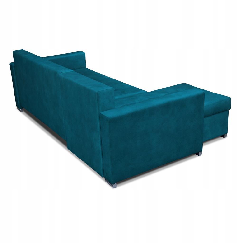 Varius Corner Sofa Bed with Sleeping Function Family Furniture Corner Sofa Turquoise