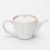 Mino ware teapot capacity approximately 340ml chrysanthemum shape white porcelain made Japan 500-21