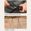 Aluminum Alloy Camping Hanging Rack Foldable Triangle Rack with Hooks Multifunctional for Picnic Barbecue for Hiking Backpacking