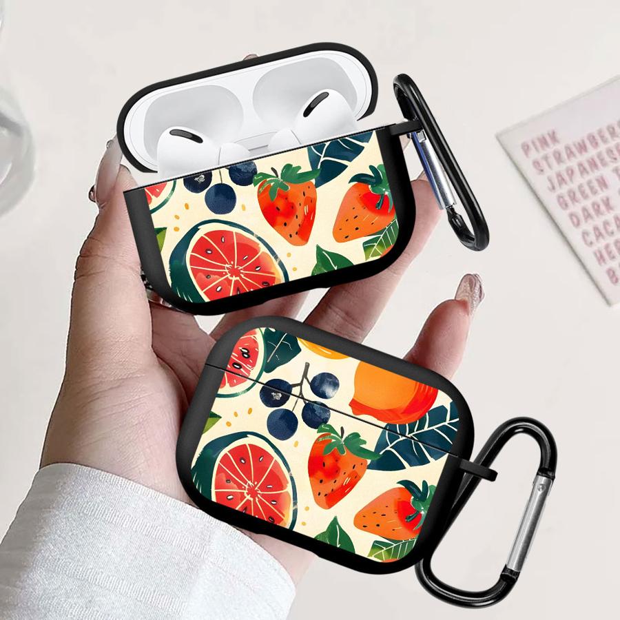 Case For Airpods Pro2 4 Pro3 2 1 3 Pro Earphone Cases Cover Fresh StrawBerry Watermelon