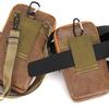 Retro Everyday Waist Bag Waterproof PU Leather Chest Bag withMultiple Pockets Adjustable Strap forPhone&Essentials Vintage Style