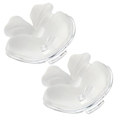 Cojines Nasales de Silicona Suave y Ligero de Doble Pared de Repuesto 2 Piezas Para Accesorios de Máscara CPAP Resmed Airfit P10 L