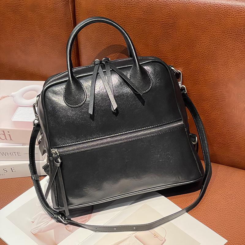 

Сумка-тоут Boston для женщин с универсальностью, новая женская сумка из натуральной кожи, сумка через плечо в стиле ретро