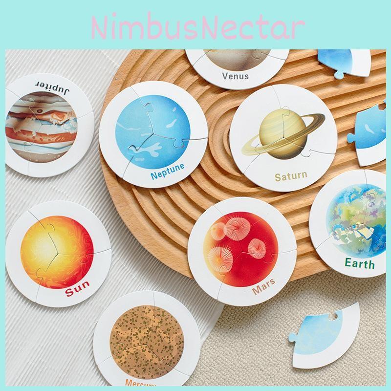 Wooden Toddler Space Puzzle Interlocking Design For Cognitive Skills Development