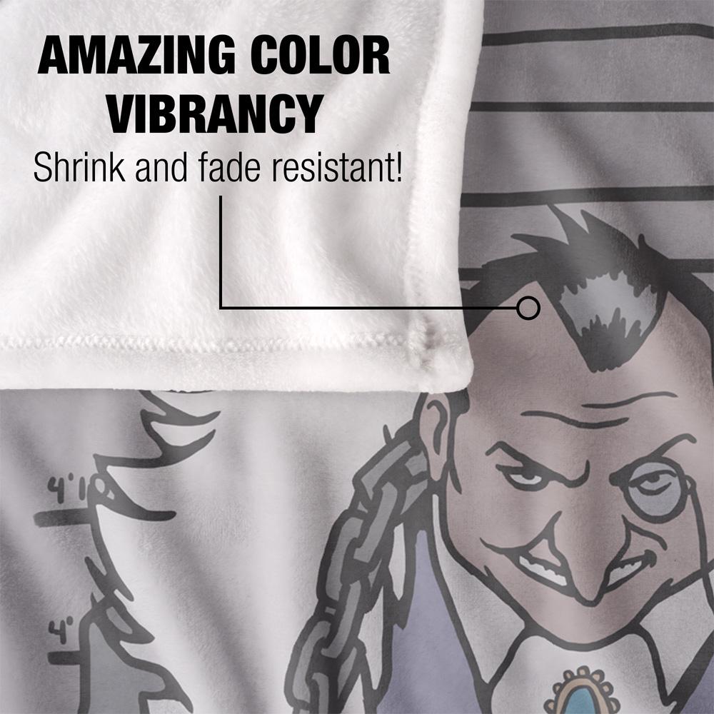 Batman Line Up The Penguin Blanket