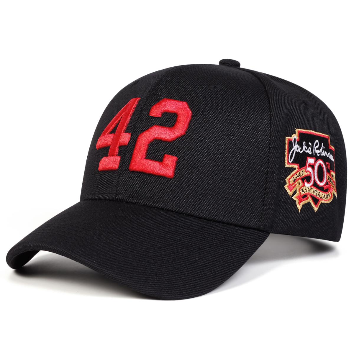

Unisex 42 Letter Embroidery Baseball Caps Spring Autumn Outdoor Adjustable Casual Hats Sunscreen Hat Sports Cap