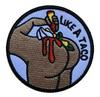 Gummi-Flaggen-Stickerei-Aufnäher für den Außenbereich mit Klettverschluss - Grenzüberschreitender Abzeichen-Sticker