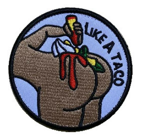 Gummi-Flaggen-Stickerei-Aufnäher für den Außenbereich mit Klettverschluss - Grenzüberschreitender Abzeichen-Sticker