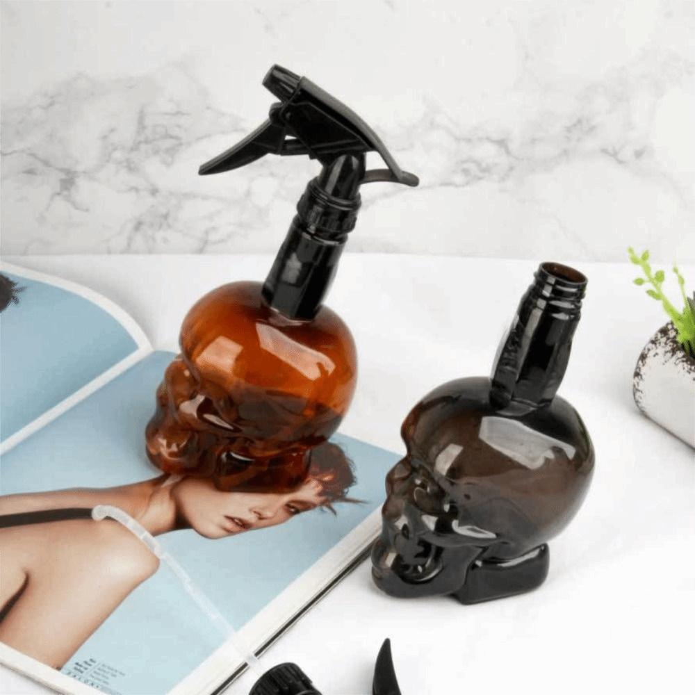 Large Capacity Hairdressing Spray Bottle Skull Head Design Refillable Bottles  Barber