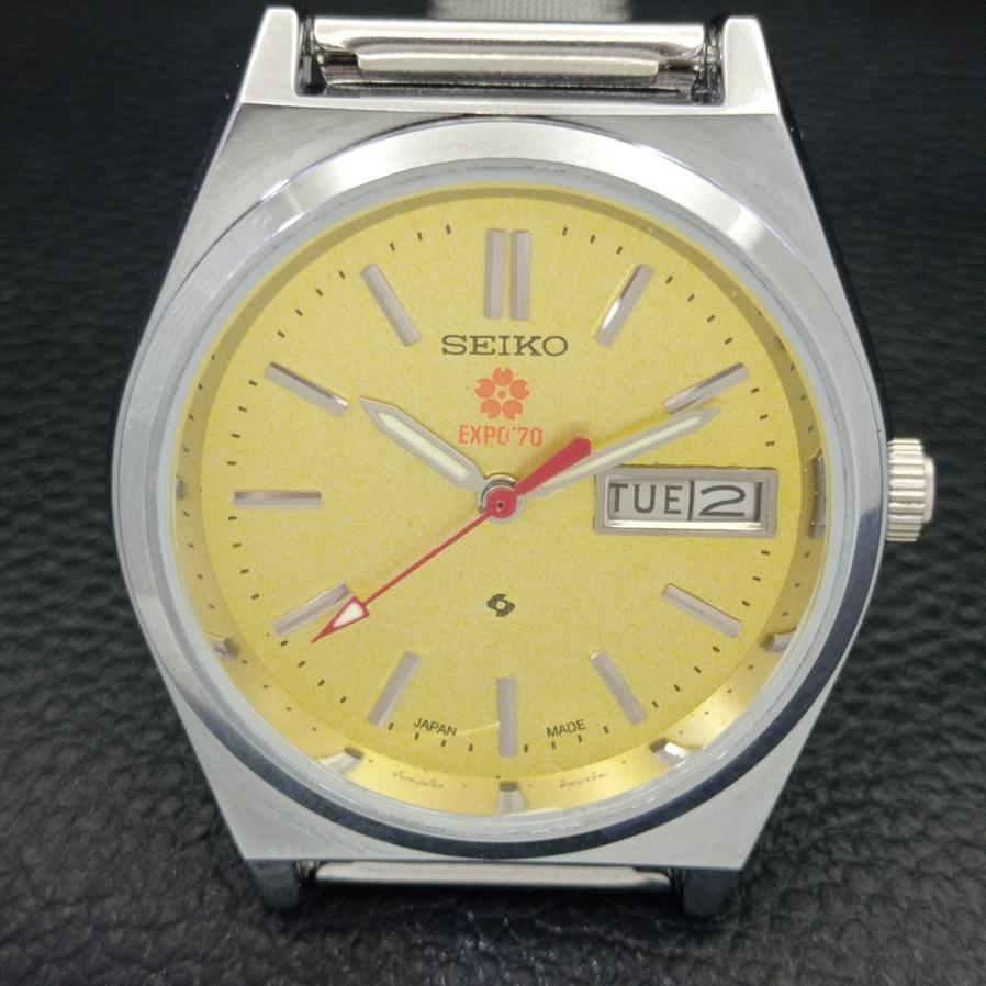 REFURBISHED SEIKO EXPO 70 AUTOMATIC 6309A JAPAN MENS YELLOW DIAL WATCH A427268-2 QRL-a427268
