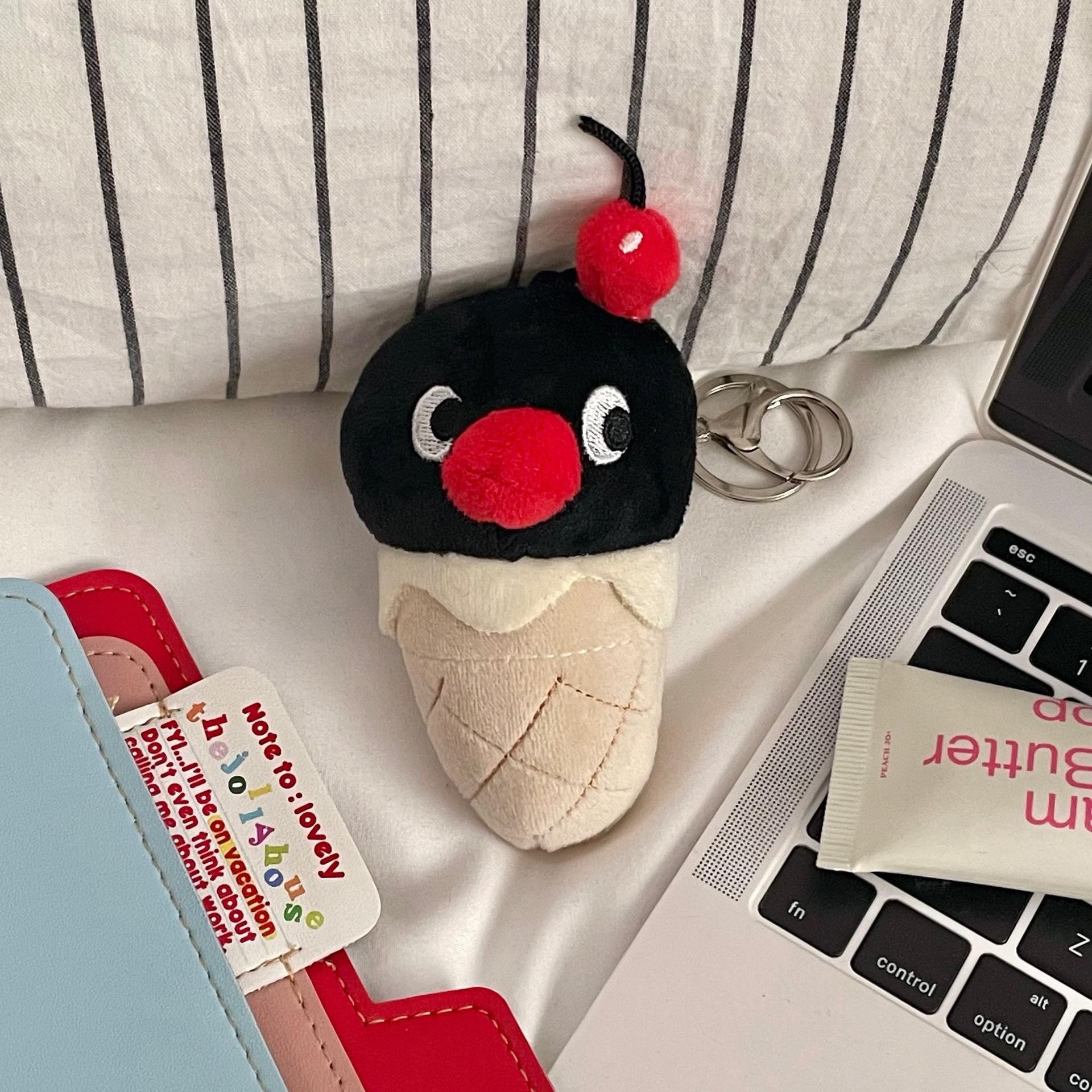 

Пингвин Пингу Плюшевый Брелок-Подвеска в виде Рожка Мороженого