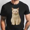 Funny Smoking Cat Meme Shirt, Vintage Cat Graphic Tee, Grumpy Cigarette CaT Shirt, Y2K Retro Cat Lover Aesthetic Shirt